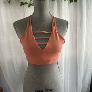 ZYIA Peach/Beige Strappy Active Bra